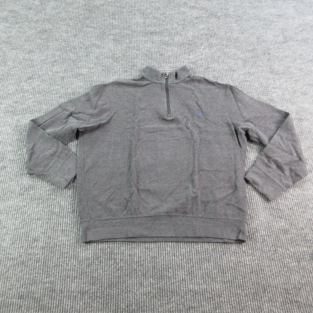 Polo Ralph Lauren Sweatshirt Mens L Black 1/4 Zip Pullover Tagless Logo
